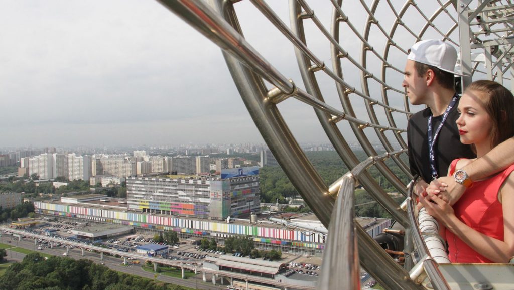 На Останкинской башне Москвы запустили открытую смотровую площадку