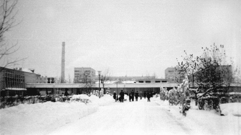 Дом ученых на 40-м километре, где Высоцкий пел 22 ноября 1978 года. Фото: Анатолий Гречкин/ pastvu.com