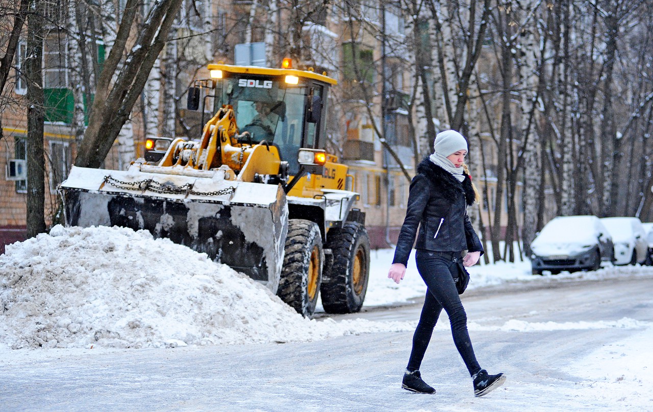 Городские службы Москвы приступили к борьбе со снегопадом