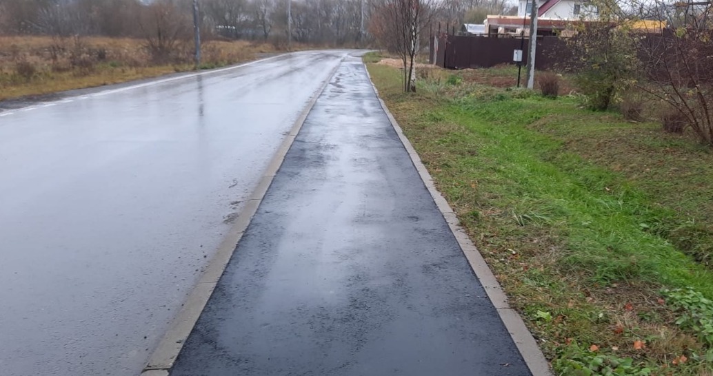 Пешеходный тротуар отремонтировали в Кленовском