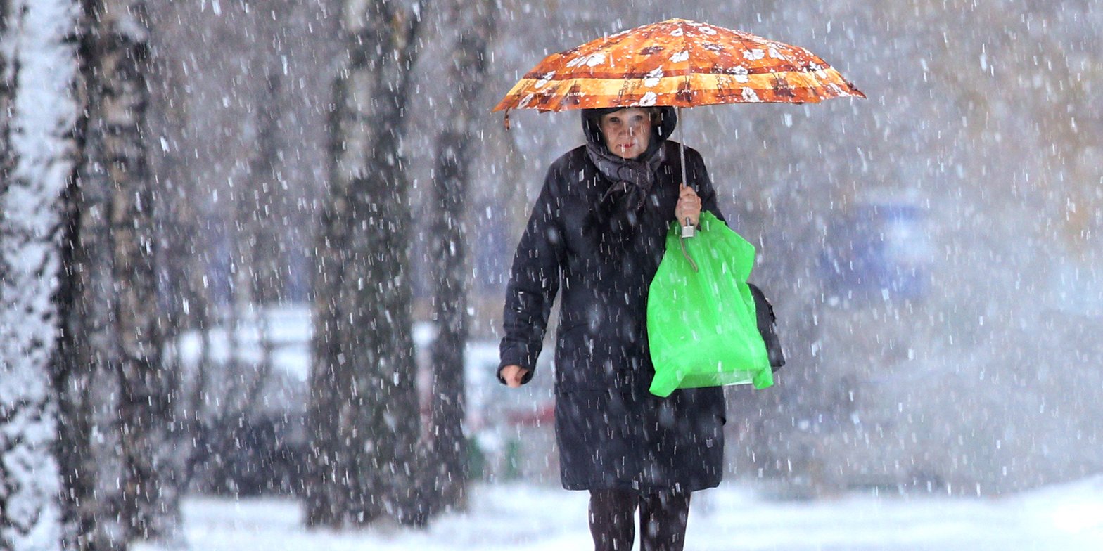 Синоптики спрогнозировали мокрый снег с дождем и усиление ветра в Москве