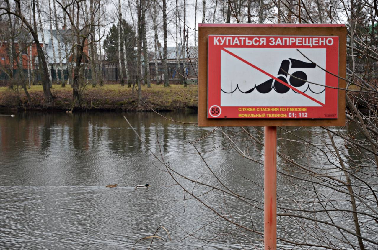 Предупреждающие таблички установят у водоемов в поселении Киевский