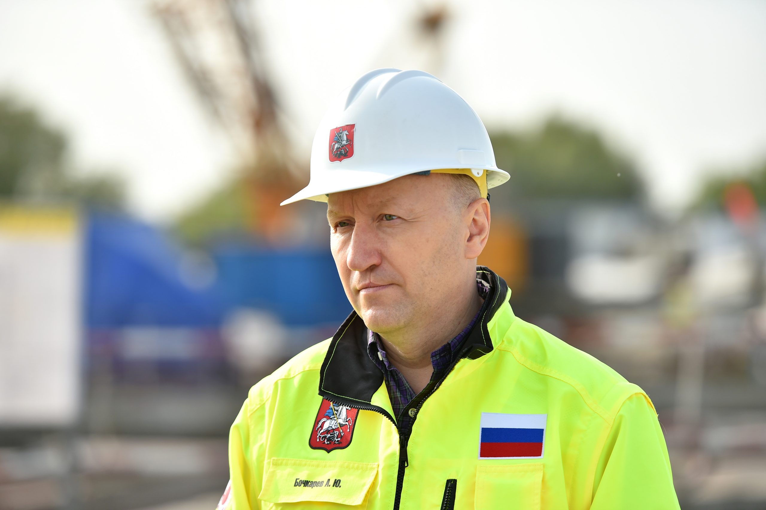 Андрей Бочкарёв: Путепровод тоннельного типа на южном участке МСД готов на 80%